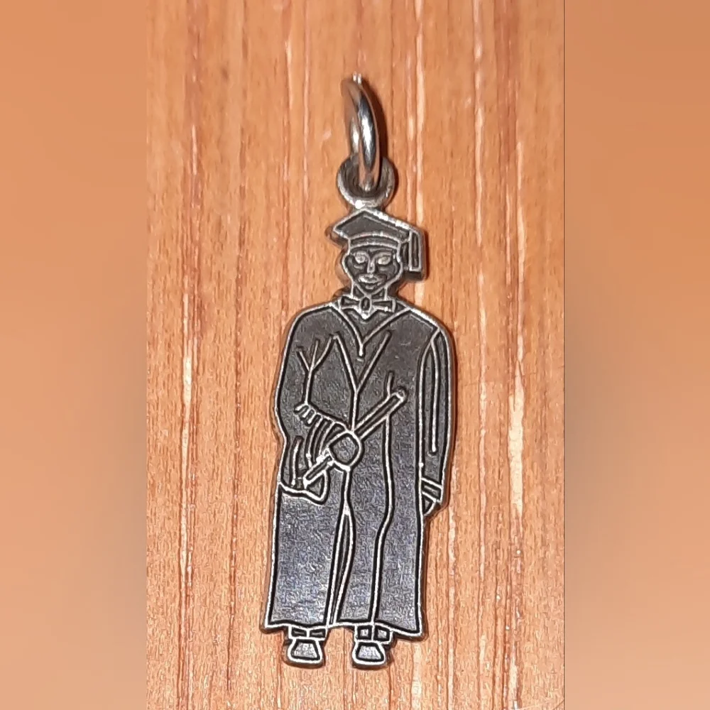 Danecraft sterling 925 signed graduation pendant Charm Vintage Gift